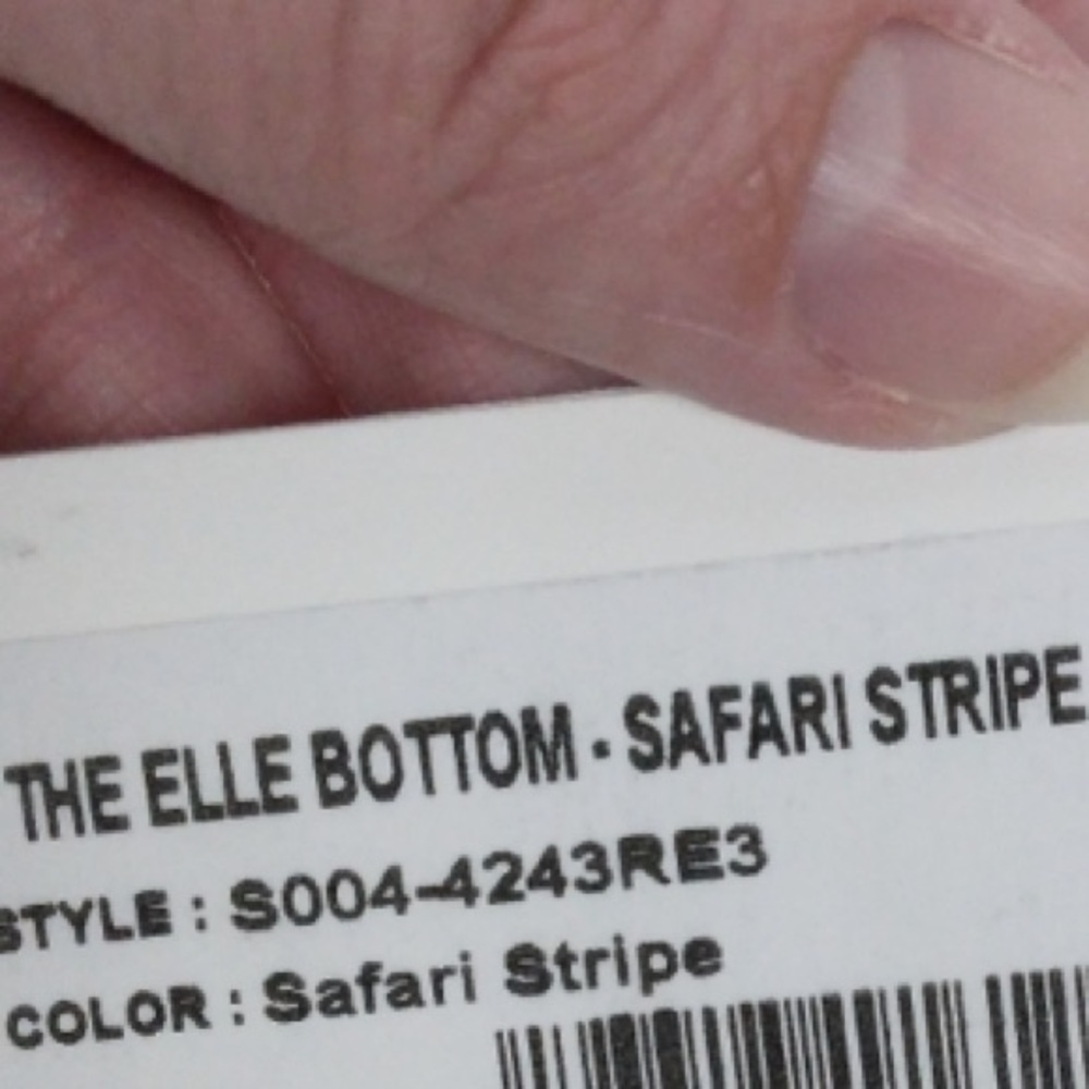 SOLID & STRIPED The Elle Bikini Bottom Olive Green White Stripe Swim Sma… - Picture 13 of 14